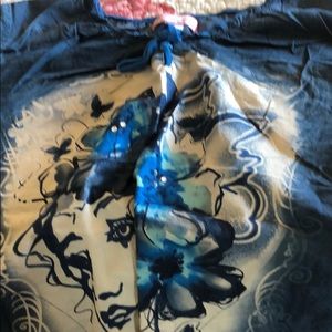 Blue scrub with 2 pockets